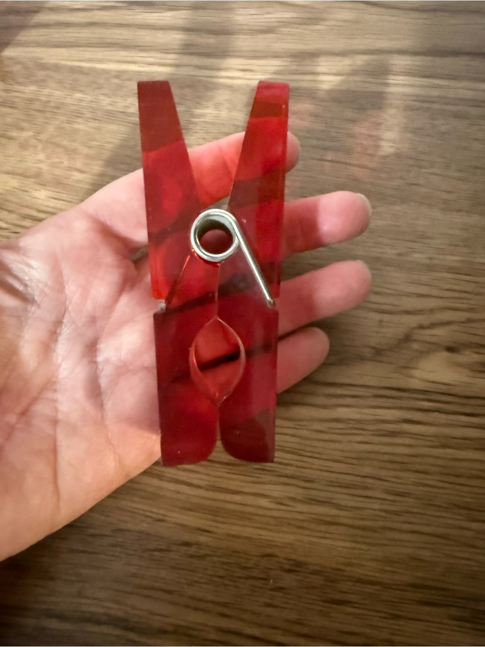 Lucite acrylic clothes pin